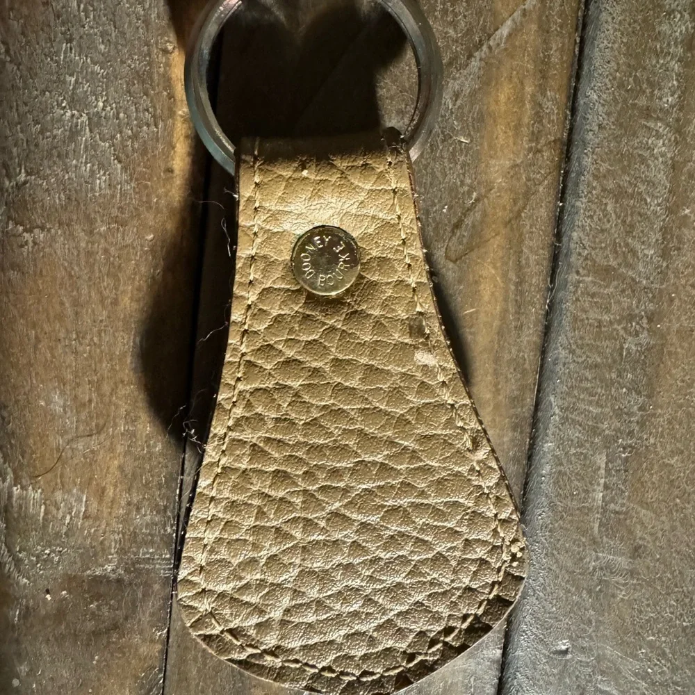Vintage Dooney & Bourke All Weather Leather Logo Keychain
